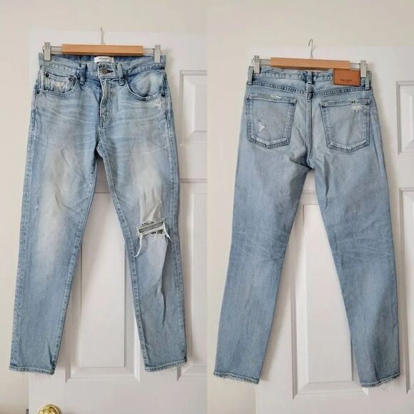 Moussy Vintage Jeans in Vivian Slim Ripped Crop 25 - Picture 4 of 12
